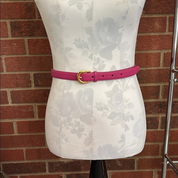 Michael Kors Accessories - Michael Michael Kors Textured Pink Leather Belt